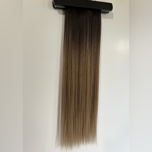 Human hair blend Long Blonde Clip ins Hair extensions - Picture 4 of 8